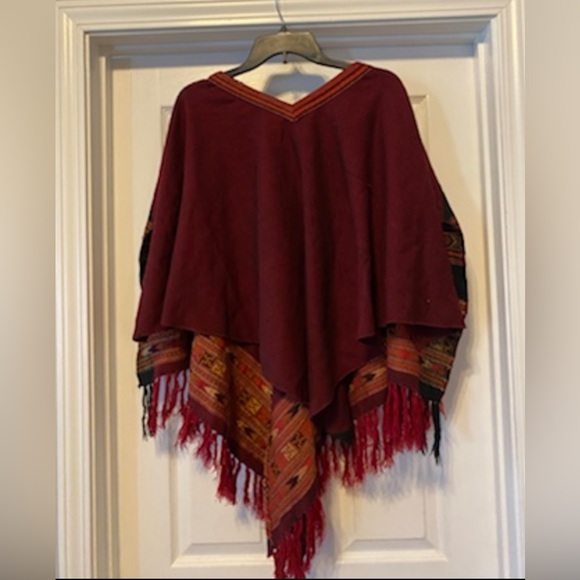 Fashion Fuse Poncho is one size. - Picture 2 of 3